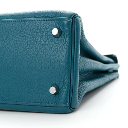 Hermes Taurillon Clemence Kelly Retourne 28 Bleu Izmir 11 of 18