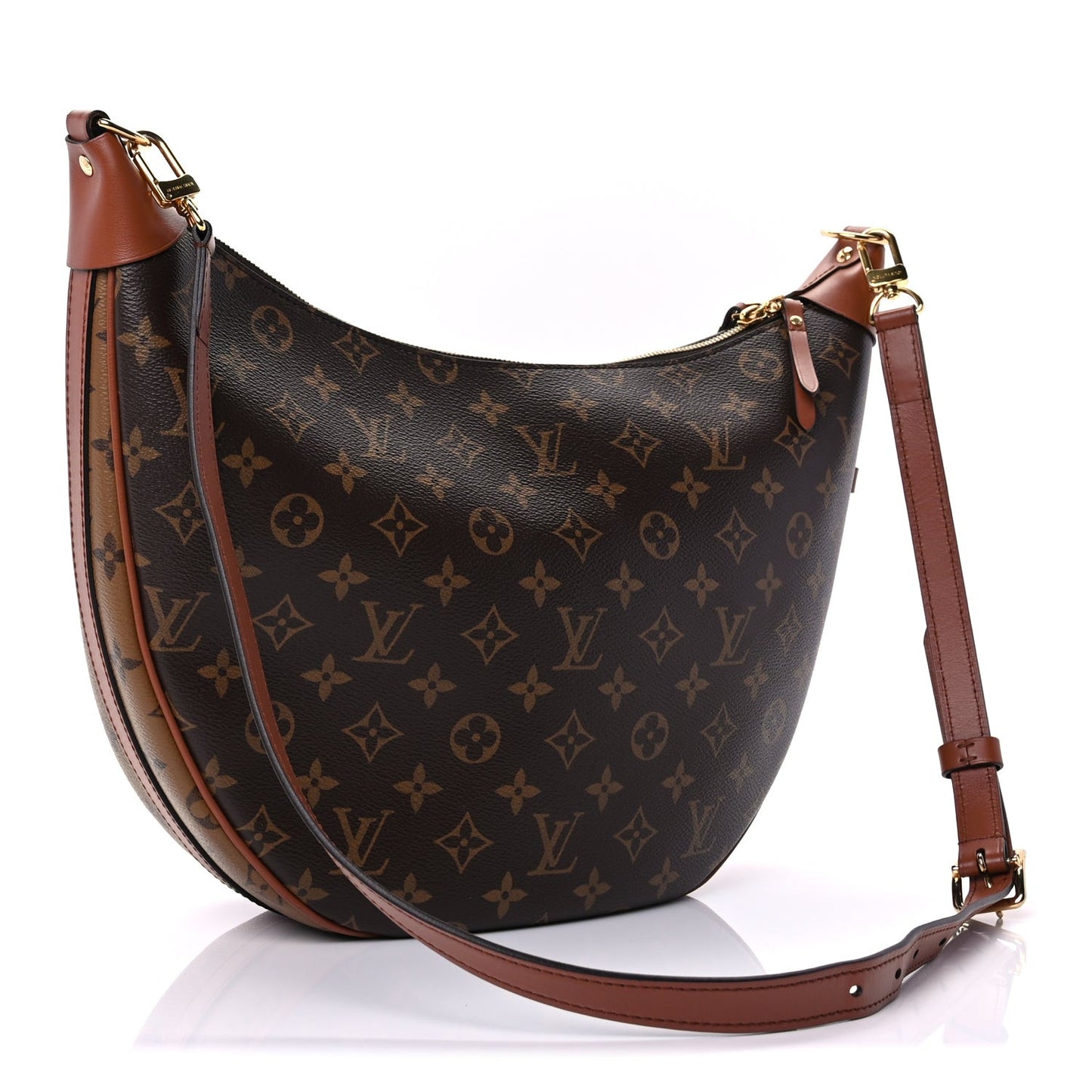Reverse Monogram Loop Hobo