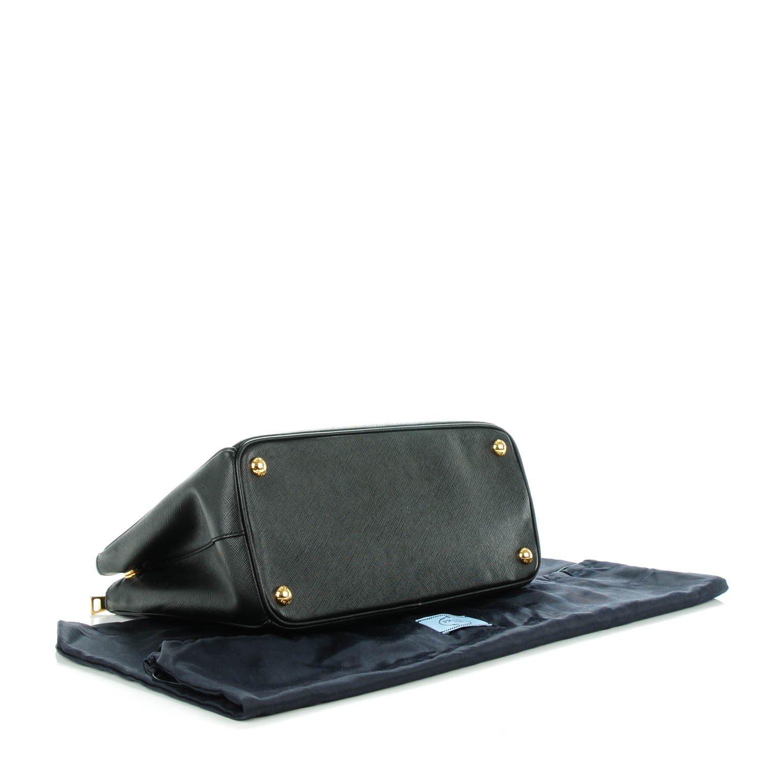 Prada Saffiano Small Galleria Double Zip Tote Black 4 of 7