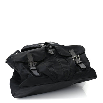 Prada Re-Nylon Vela Saffiano Medium Backpack Black 3 of 8