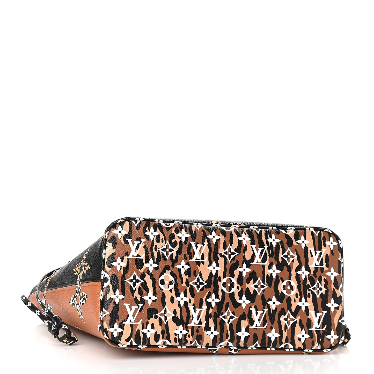 Monogram Giant Jungle Neverfull MM Black