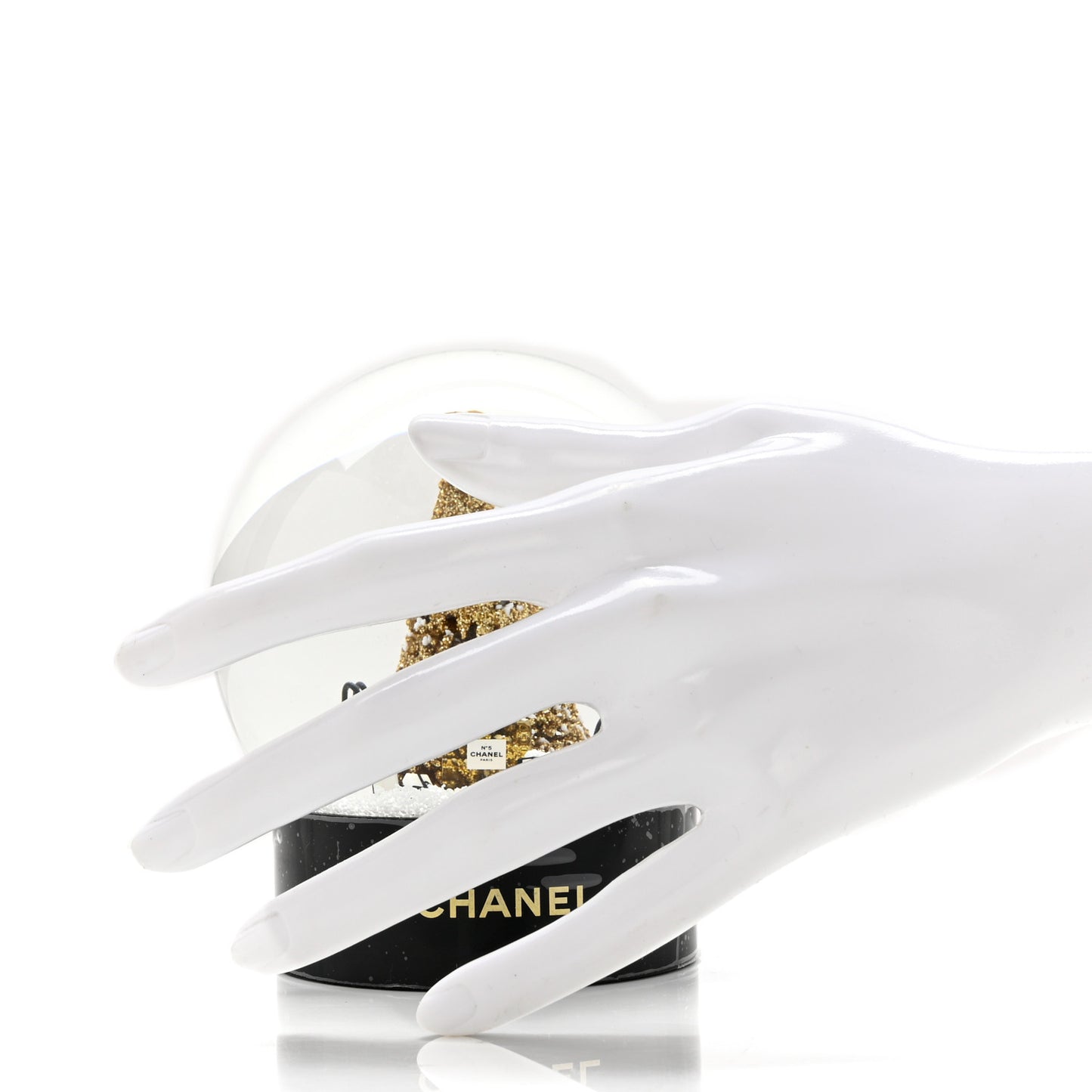 Glass Christmas Tree Shopping Bag Snow Globe