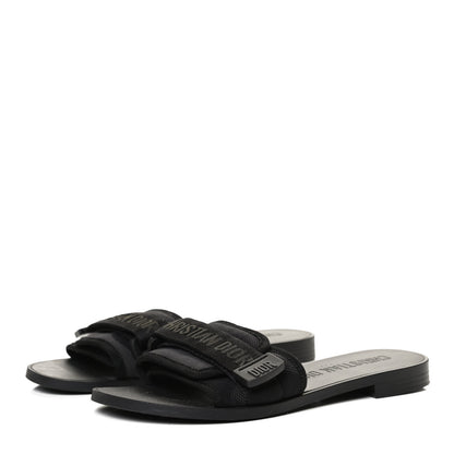 Christian Dior Technical Stretch Fabric Camouflage Dio(r)evolution Slide Sandals 36 Black Military 3 of 11