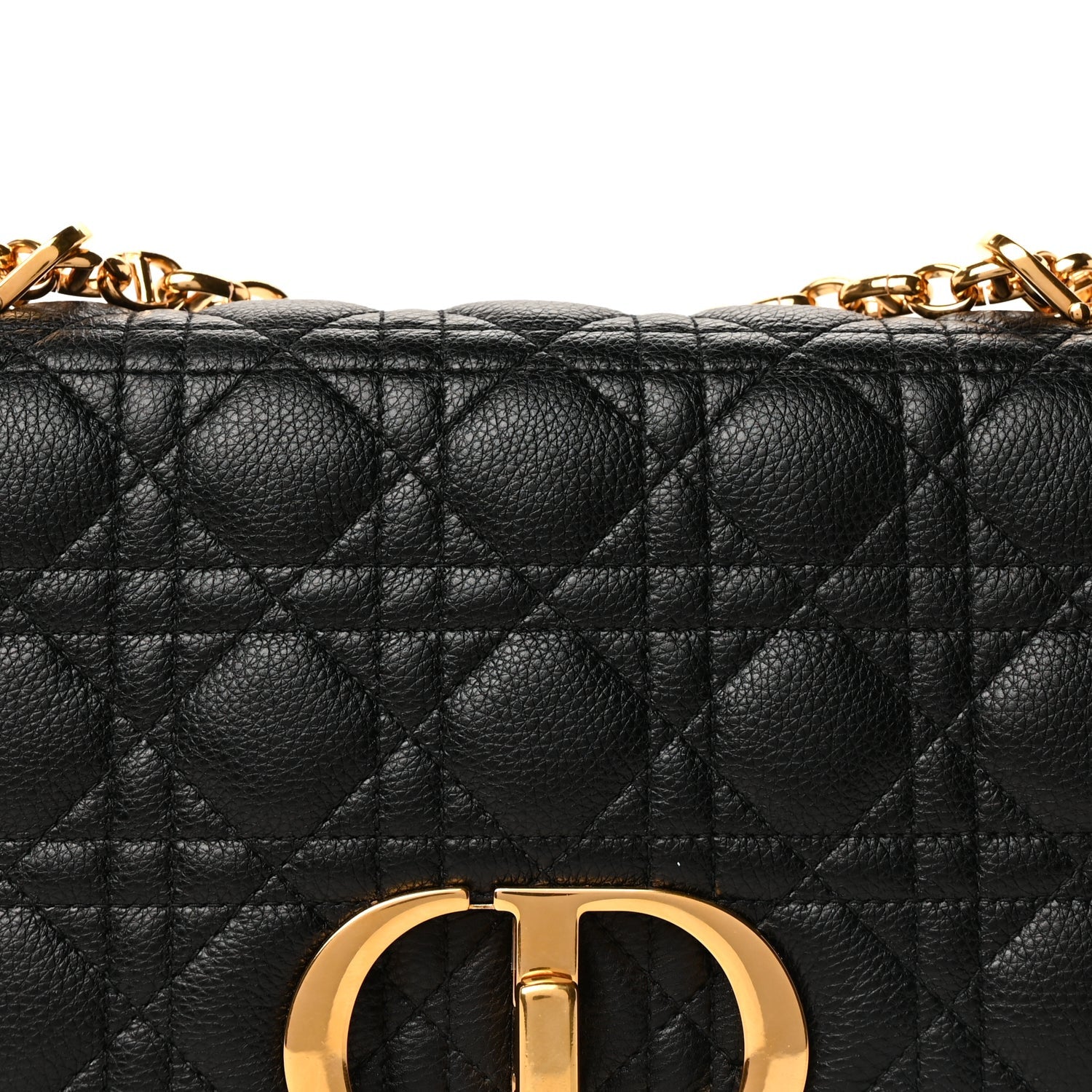 Christian Dior Calfskin Cannage Medium Caro Bag  Black 6 of 8