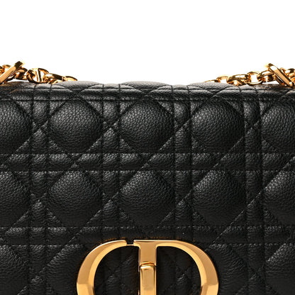 Christian Dior Calfskin Cannage Medium Caro Bag  Black 6 of 8