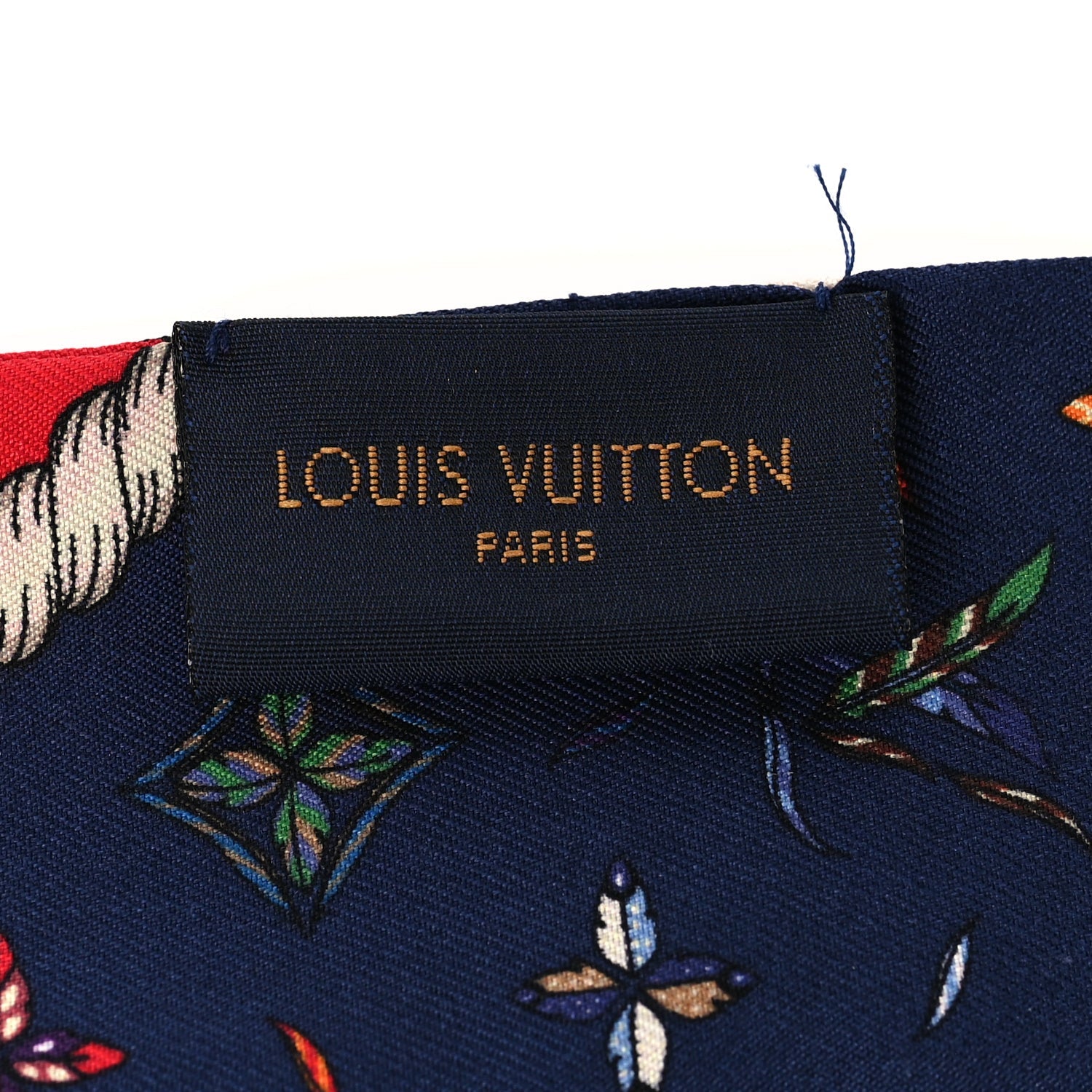 Louis Vuitton Silk Love Birds BB Bandeau Blue 3 of 3