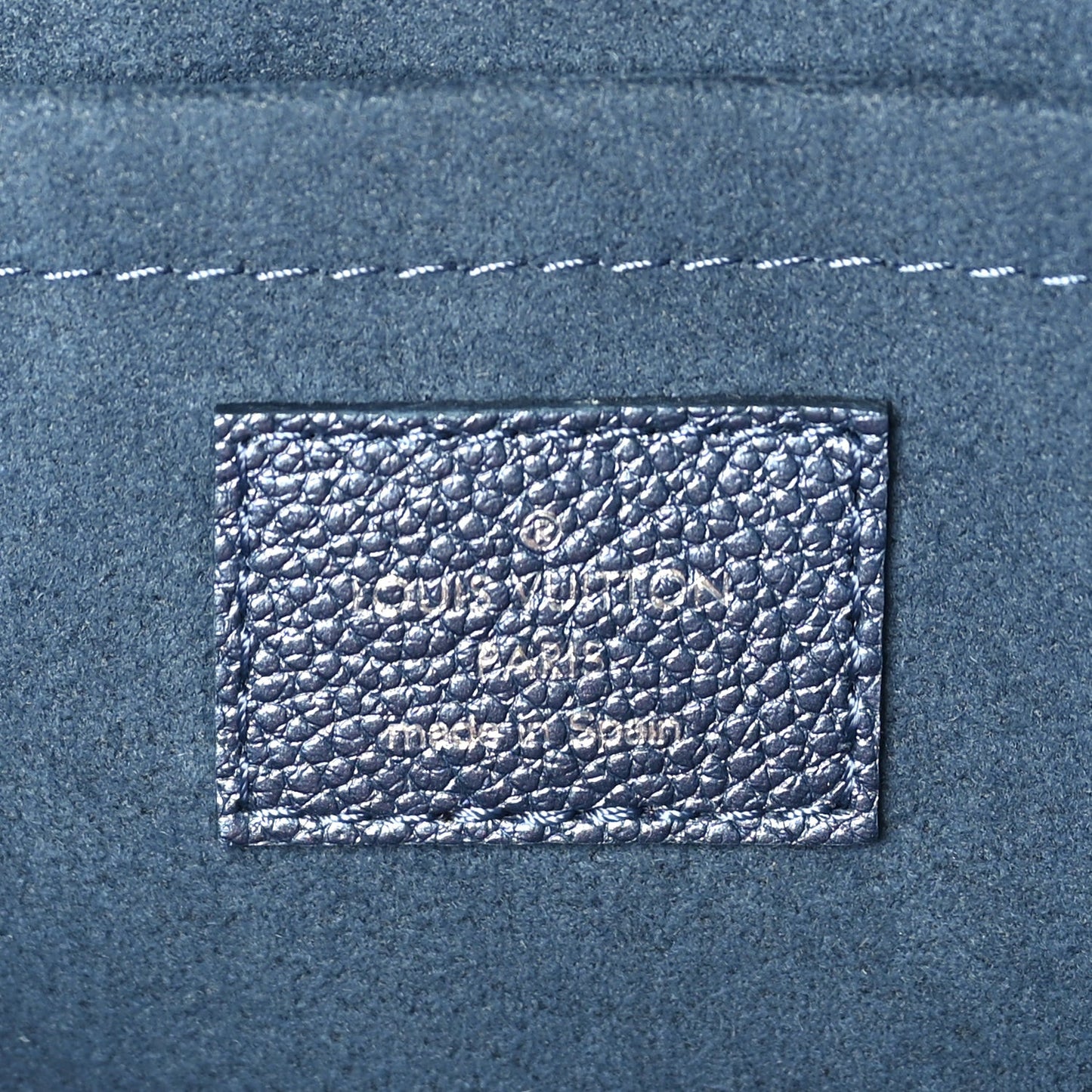 Metallic Empreinte Monogram Giant Speedy Bandouliere 20 Navy Nacre