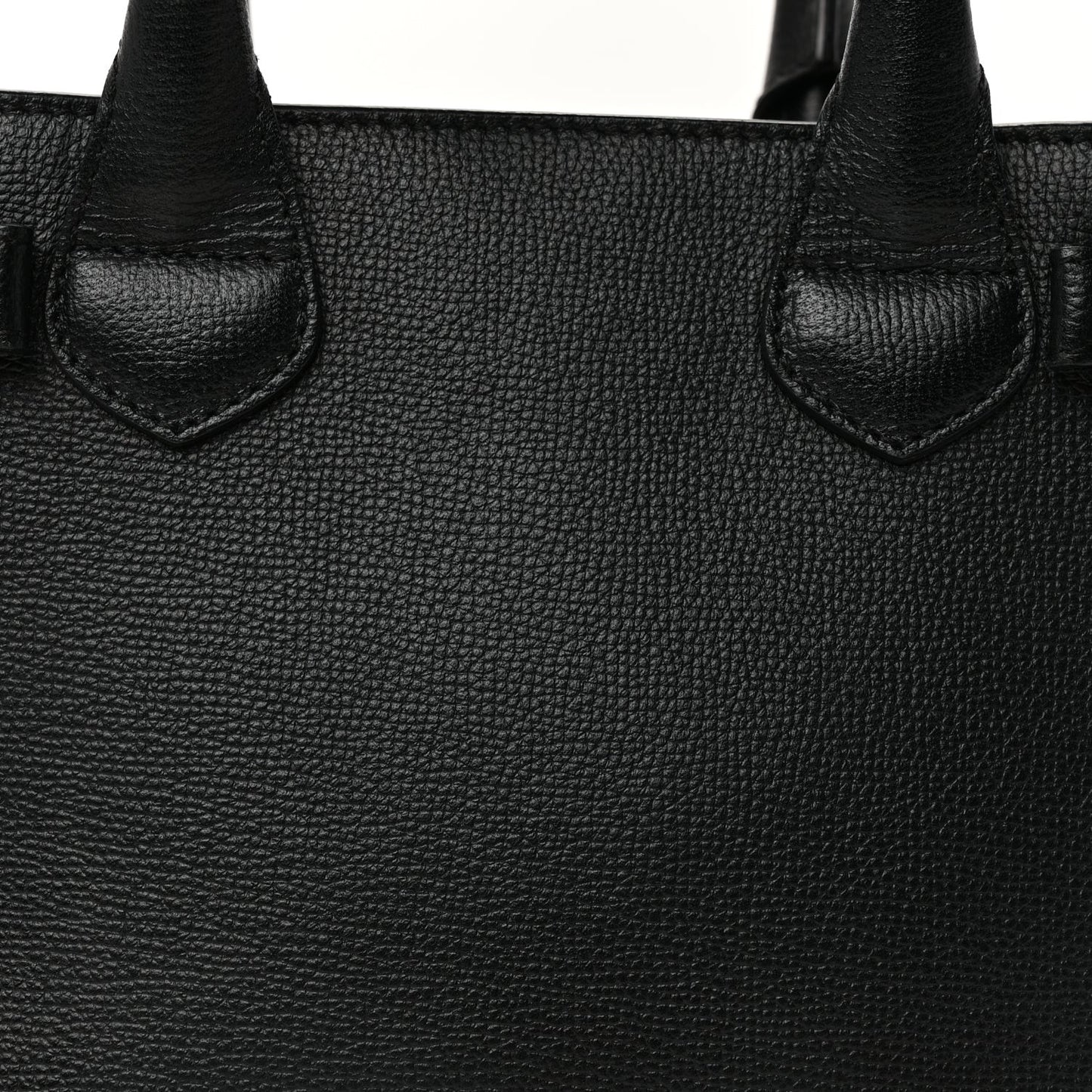 Derby Calfskin House Check Small Banner Tote  Black
