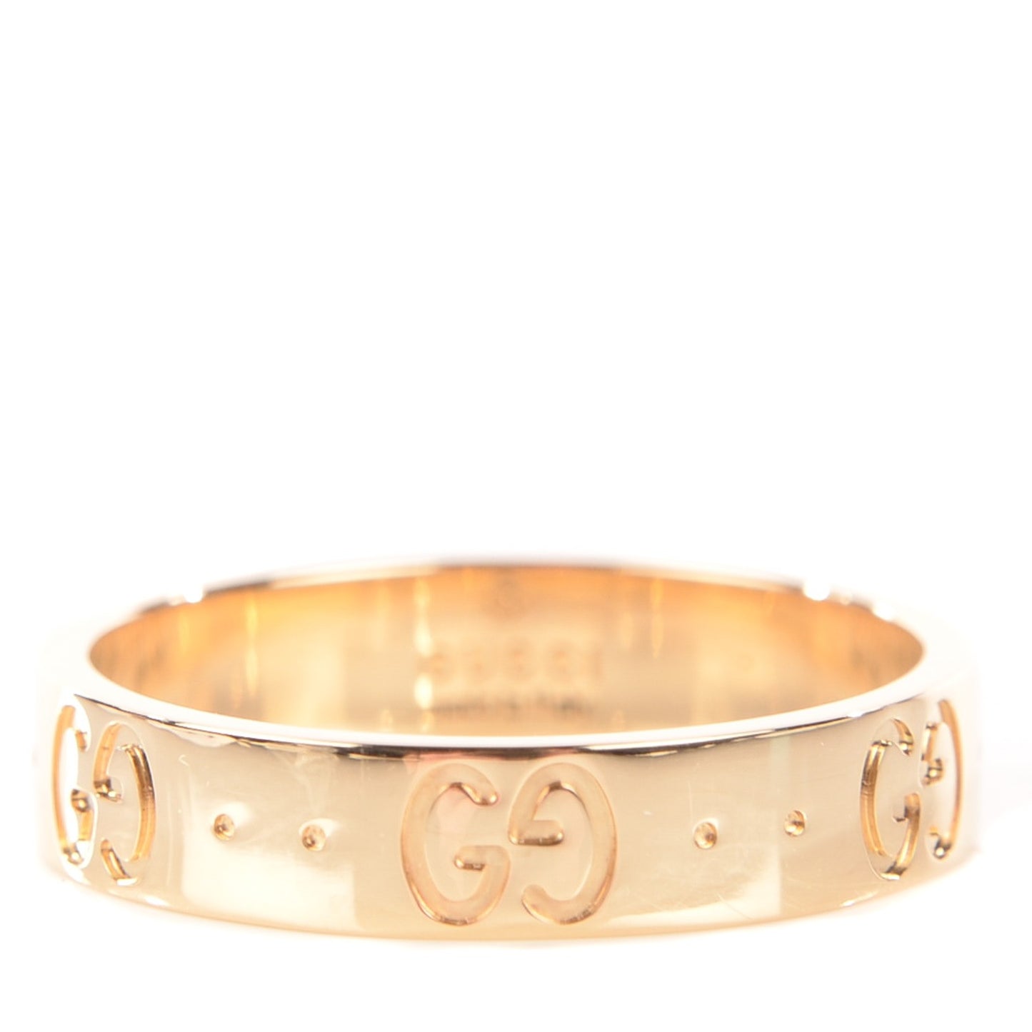 18K Yellow Gold 4mm Icon Thin Band Ring 6.5