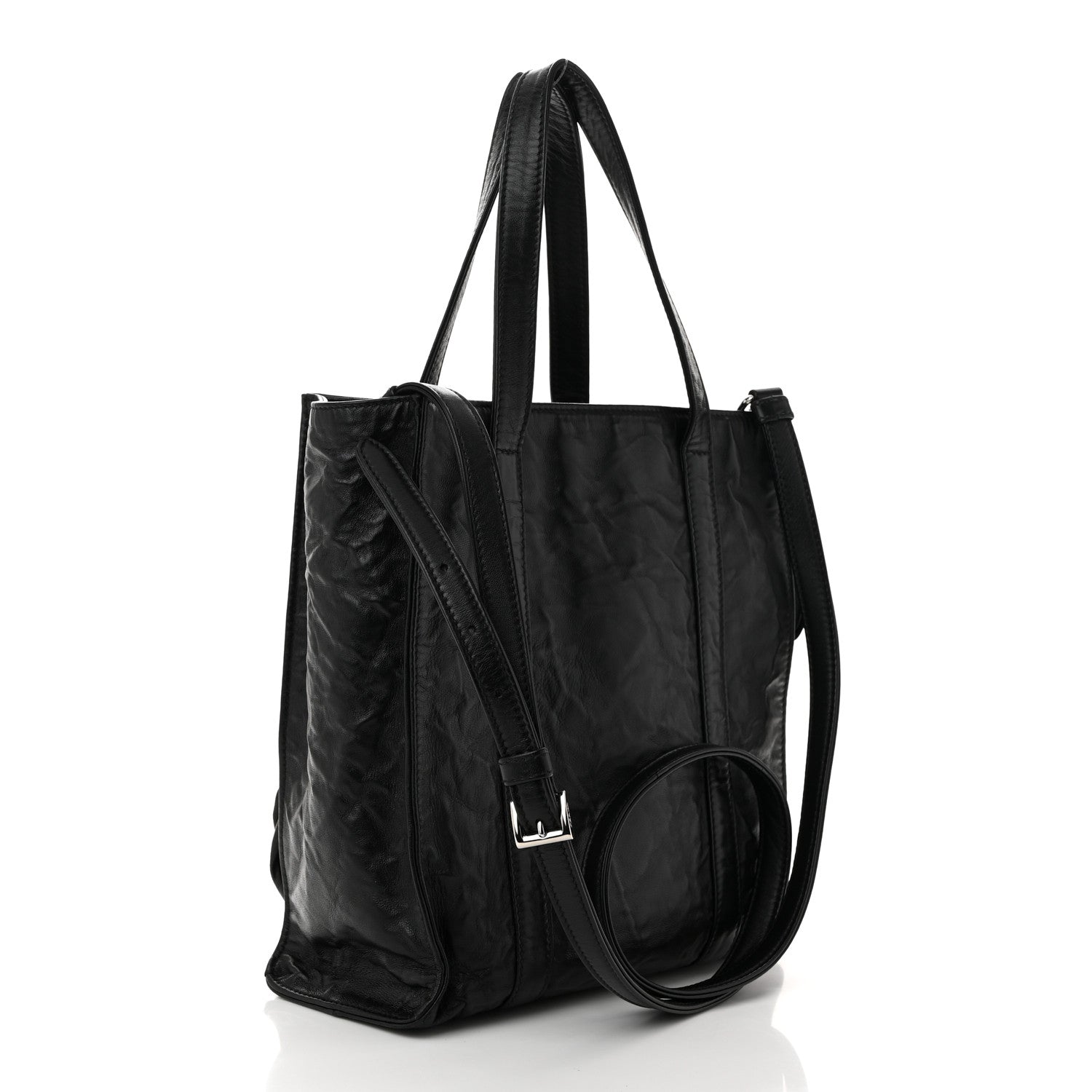 Prada Nappa Antique Rosette Flower Mini Tote Bag Black 3 of 10