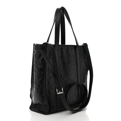 Prada Nappa Antique Rosette Flower Mini Tote Bag Black 3 of 10