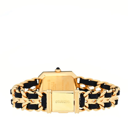 Chanel Stainless Steel Lambskin 20mm Chain Premiere Quartz Watch Gold L 3 of 4