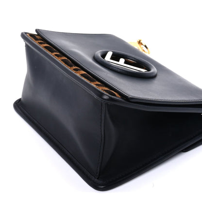 Fendi Vitello Century Velvet F is  FF Small Kan I Shoulder Bag Black Tobacco 15 of 16