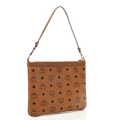 MCM Visetos Medium Stark Wristlet Pouch Cognac 3 of 10