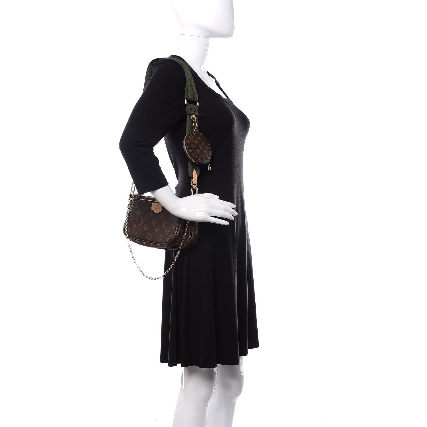 Louis Vuitton Monogram Multi Pochette Accessories Kaki 2 of 12