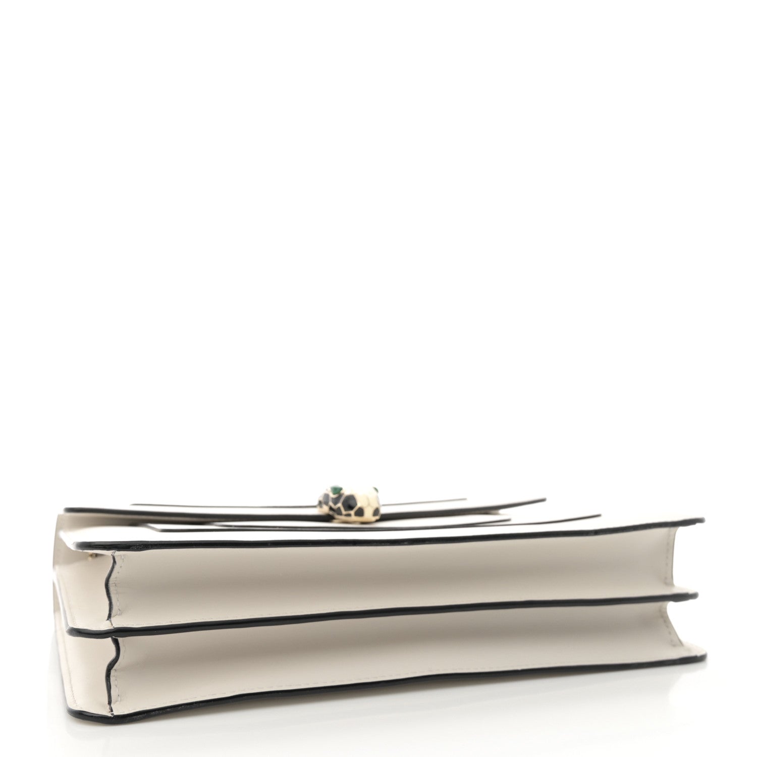 Bulgari Calfskin Serpenti Forever Crossbody Bag White Agate 4 of 10