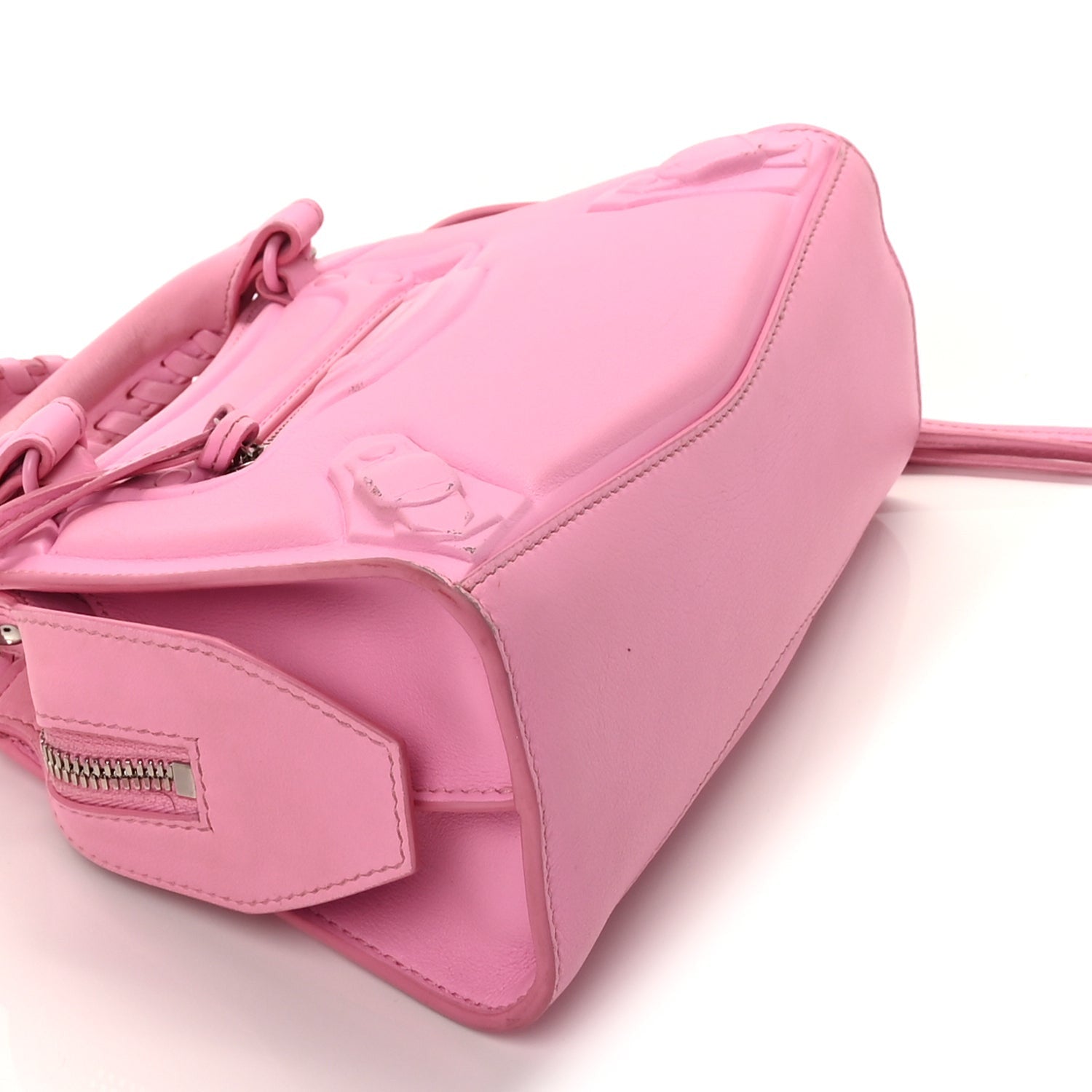 Balenciaga Cake Calfskin Tonal Hardware Mini Neo Classic City  Rose 6 of 8