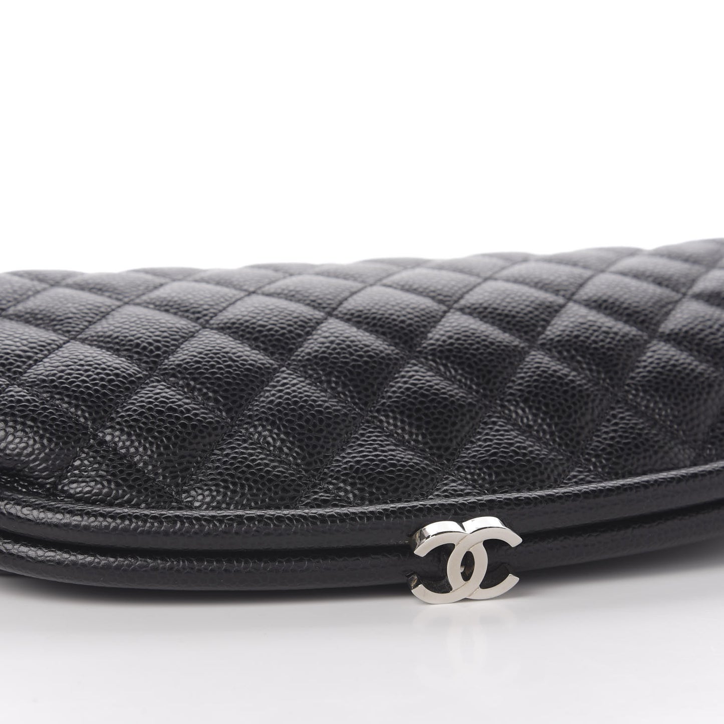 Caviar Quilted Timeless Clutch Black