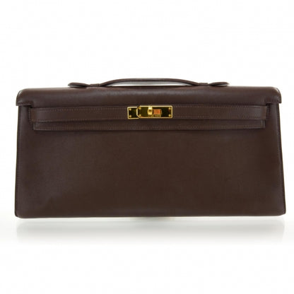 Hermes Swift Kelly Longue Pochette Chocolate 1 of 8