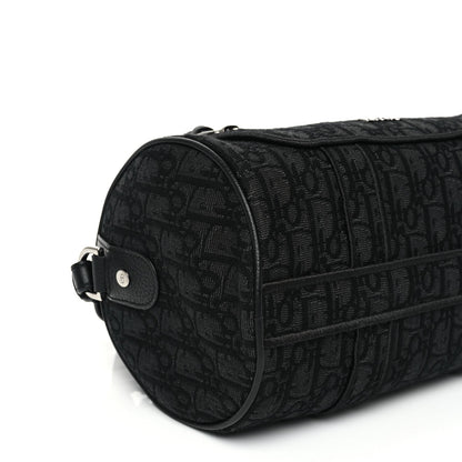 Christian Dior Oblique Jacquard Zipped Messenger Bag Black 7 of 8