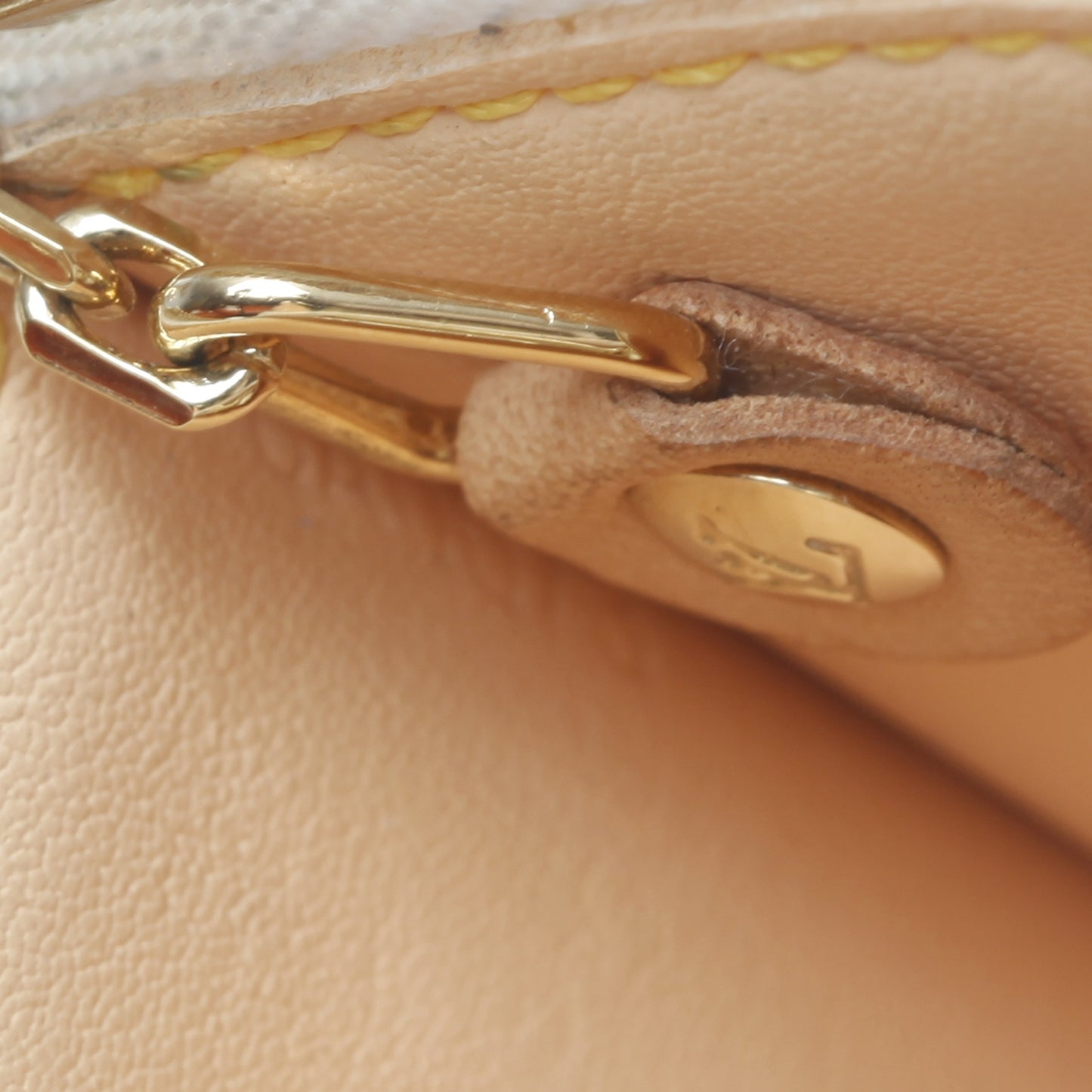 Monogram Multicolor Key Pouch White