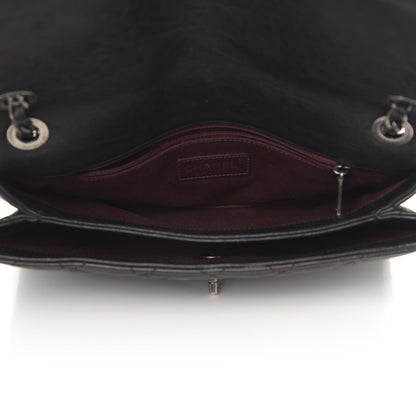 Chanel Crumpled Lambskin Quilted Medium Single Flap Black 6 of 13