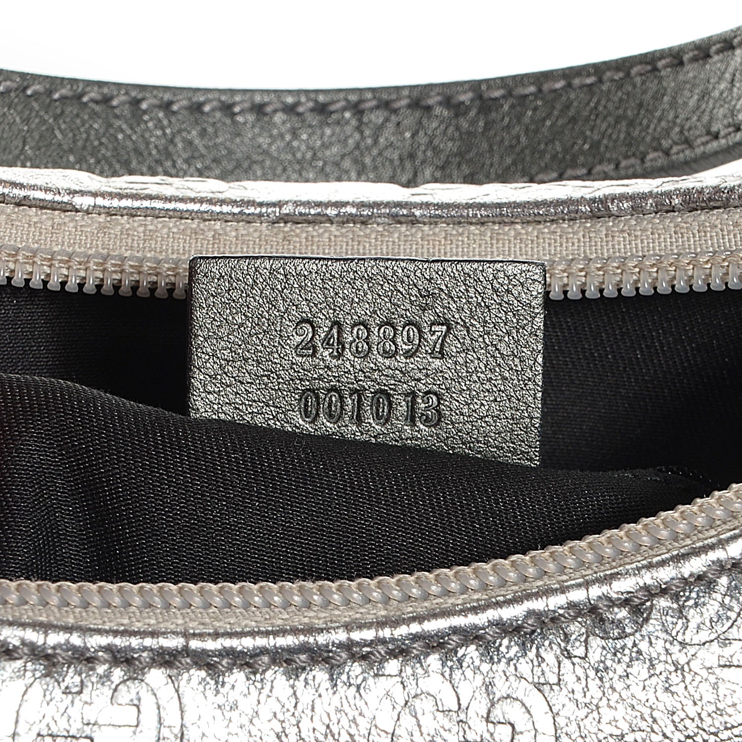 Gucci Guccissima Hobo Silver 6 of 7