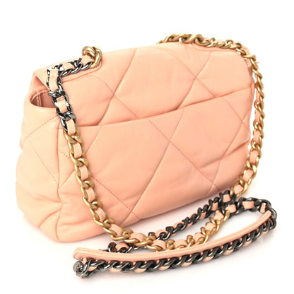 Chanel Lambskin Quilted Medium  19 Flap Light Orange 2 of 9