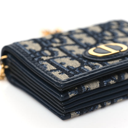 Christian Dior Oblique Nano 30 Montaigne Pouch Blue 9 of 10