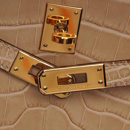 Hermes Matte Alligator Kelly Pochette Poussiere 9 of 23