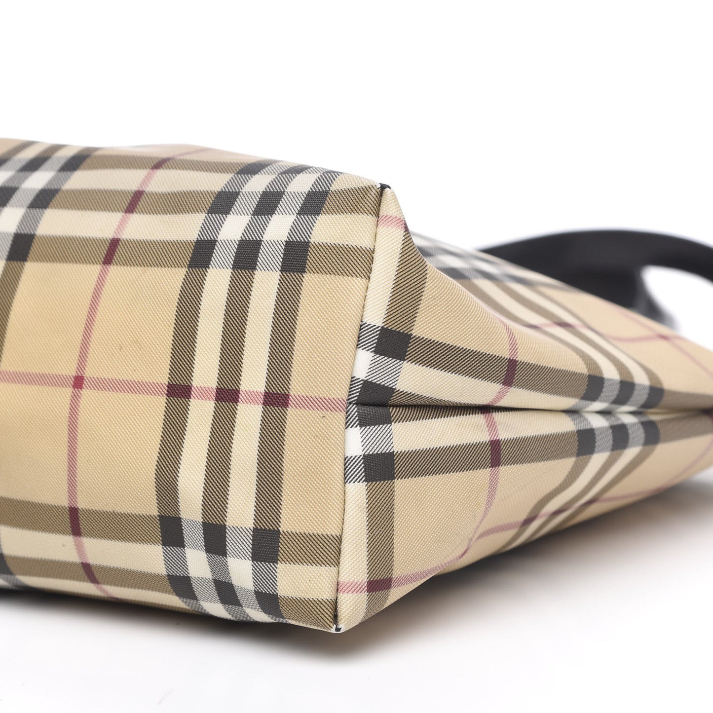 House Check Tote Black