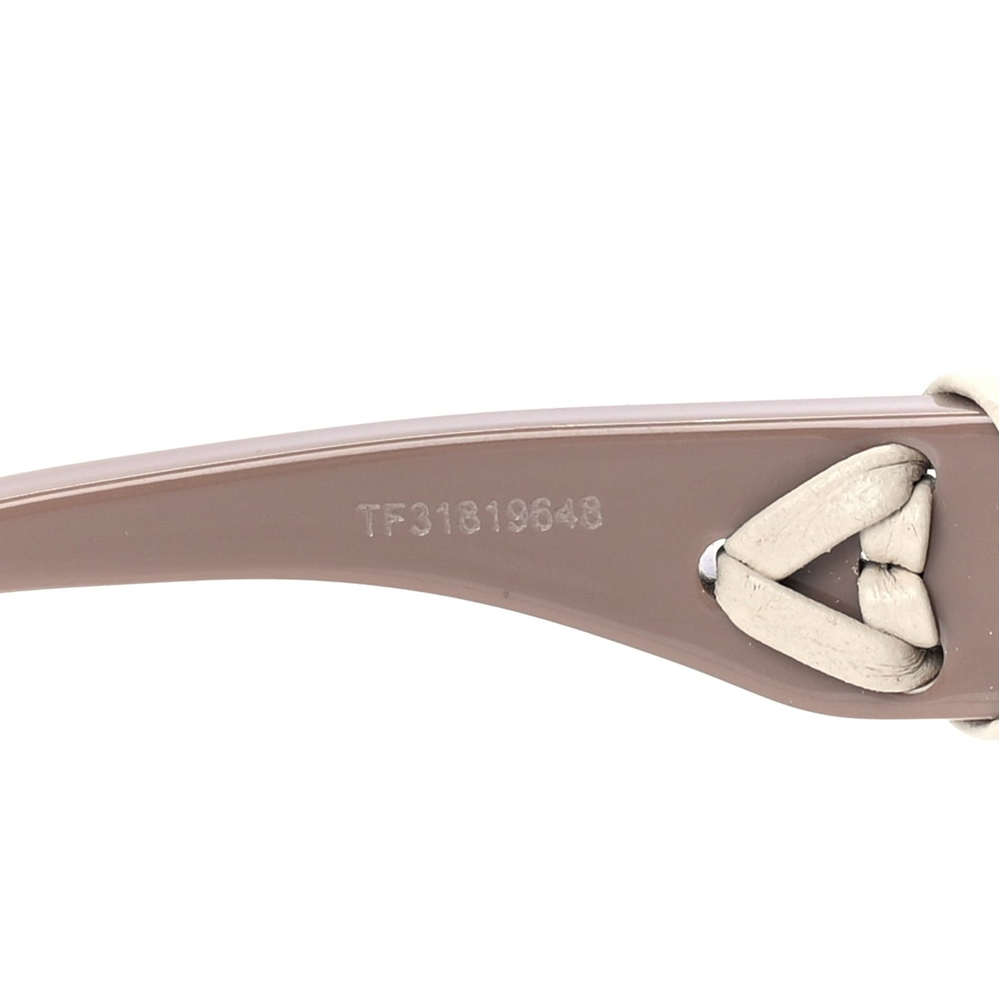 Acetate Interlace Cat Eye Sunglasses FE40171I Brown Ivory