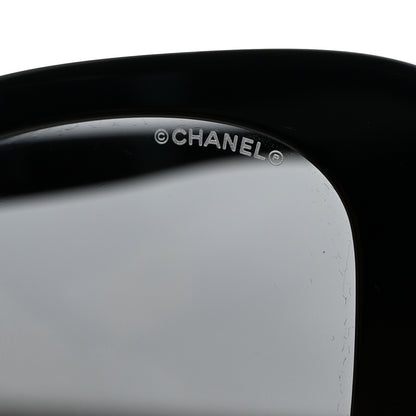 Chanel Acetate Strass Square Sunglasses 5422-B Black White 7 of 8