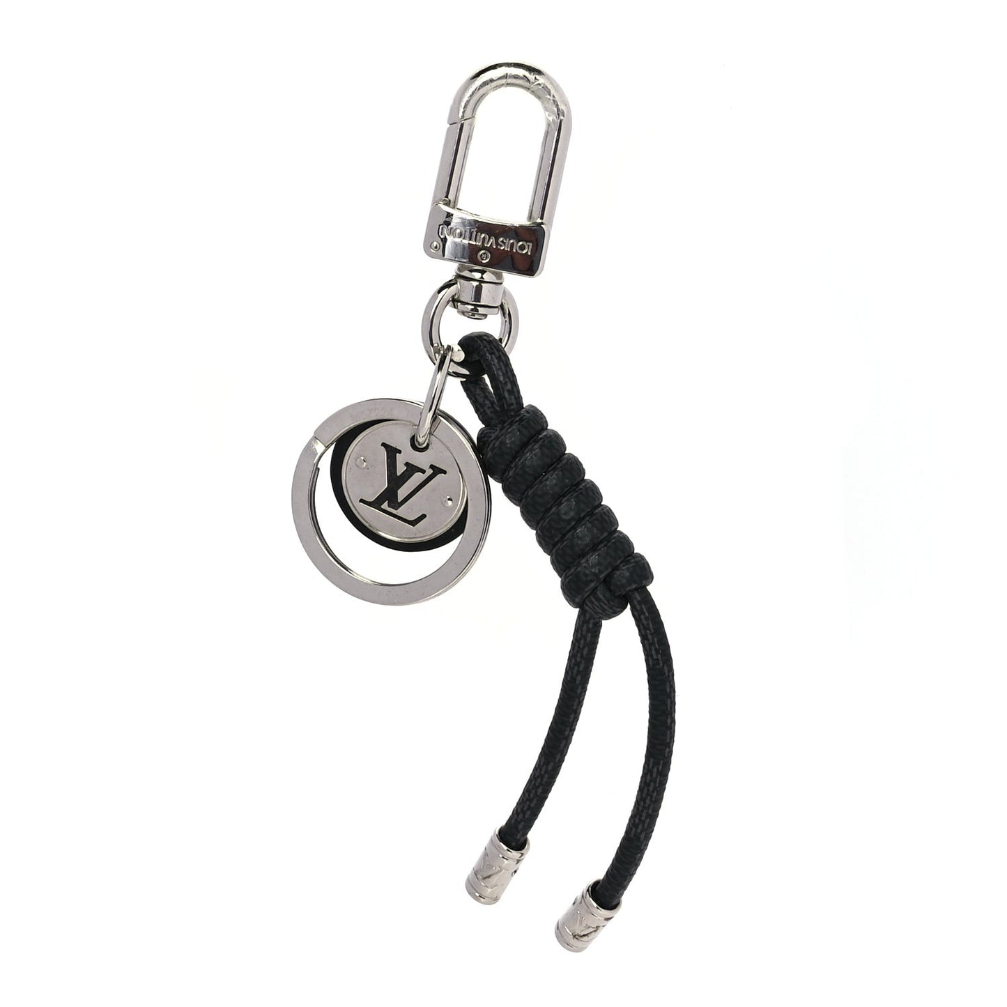 Palladium Damier Graphite Rope Bag Charm Key Holder