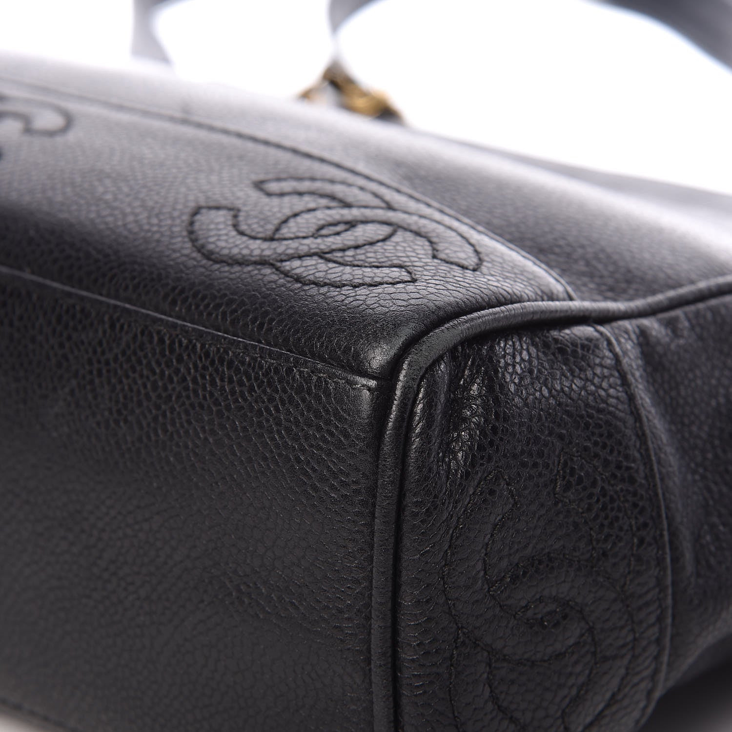 Chanel Caviar CC Shoulder Bag Black 9 of 14