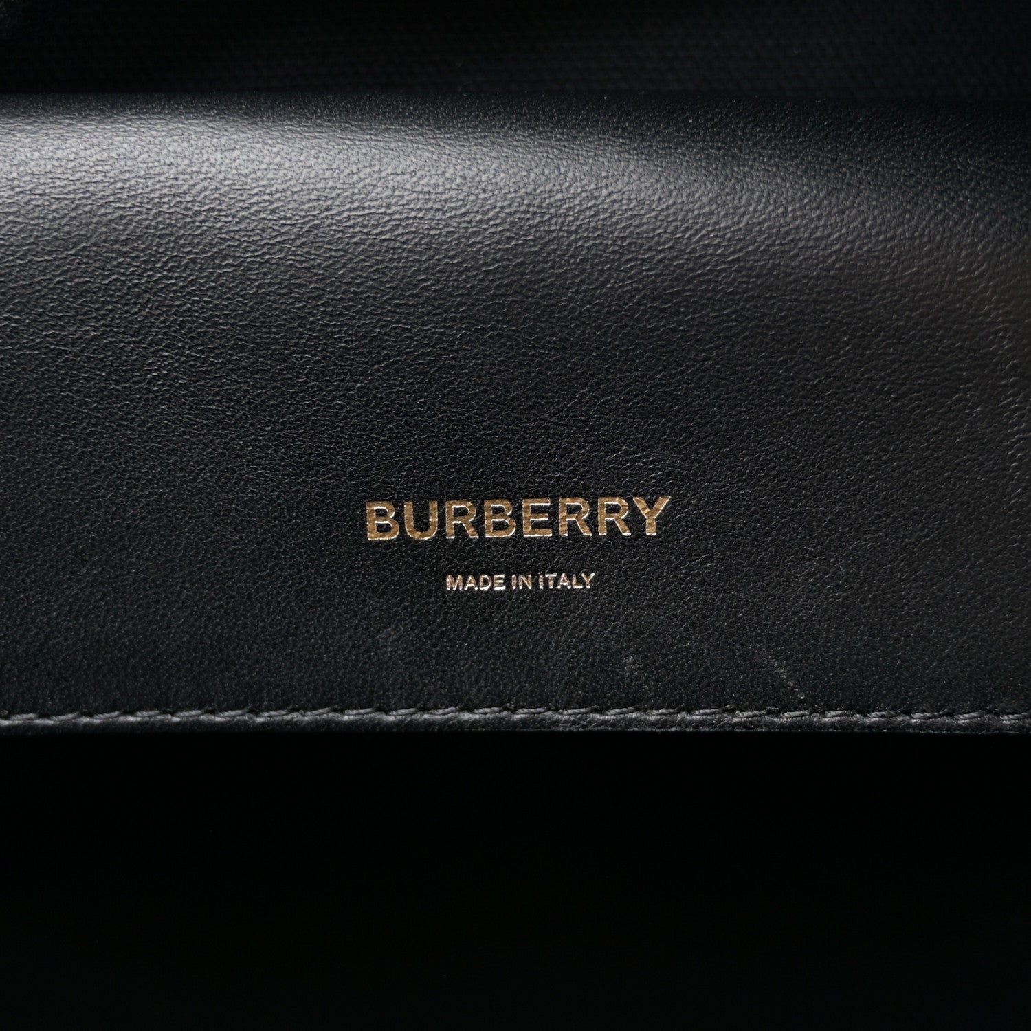 Burberry Smooth Calfskin Paneled Medium Cube Bowling Bag Black 6 of 7