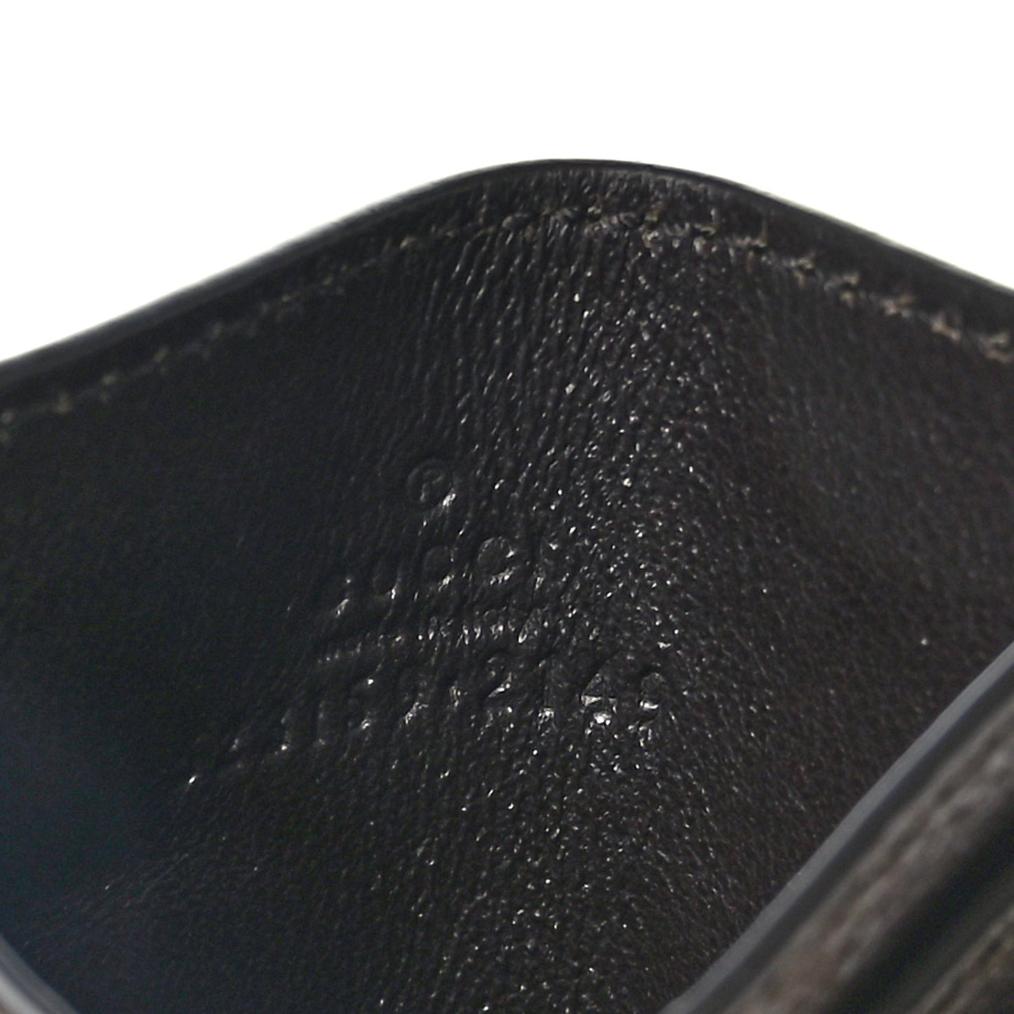 GG Supreme Monogram Ophidia Card Holder Brown