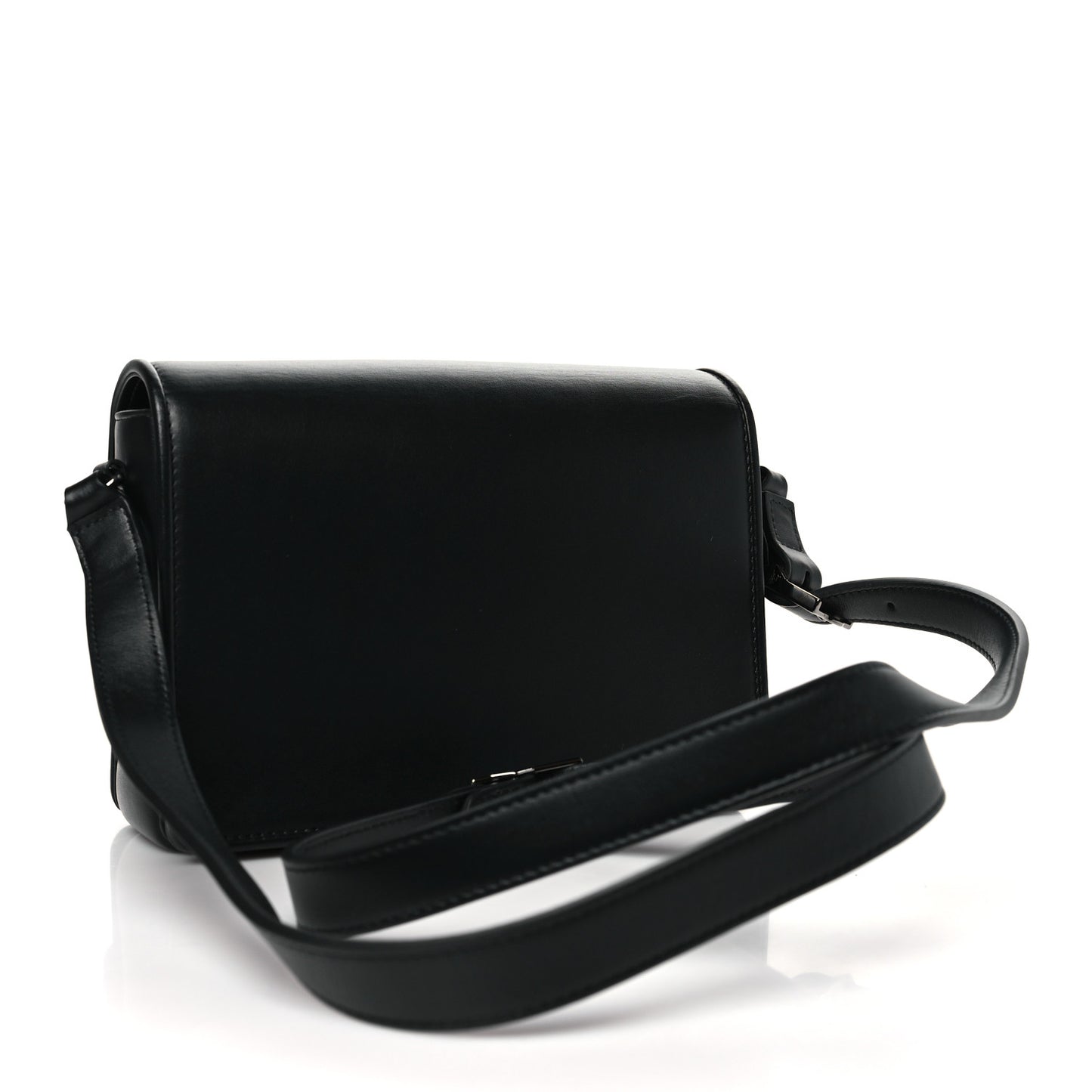 Calfskin Studded Carasky Crossbody Bag Black