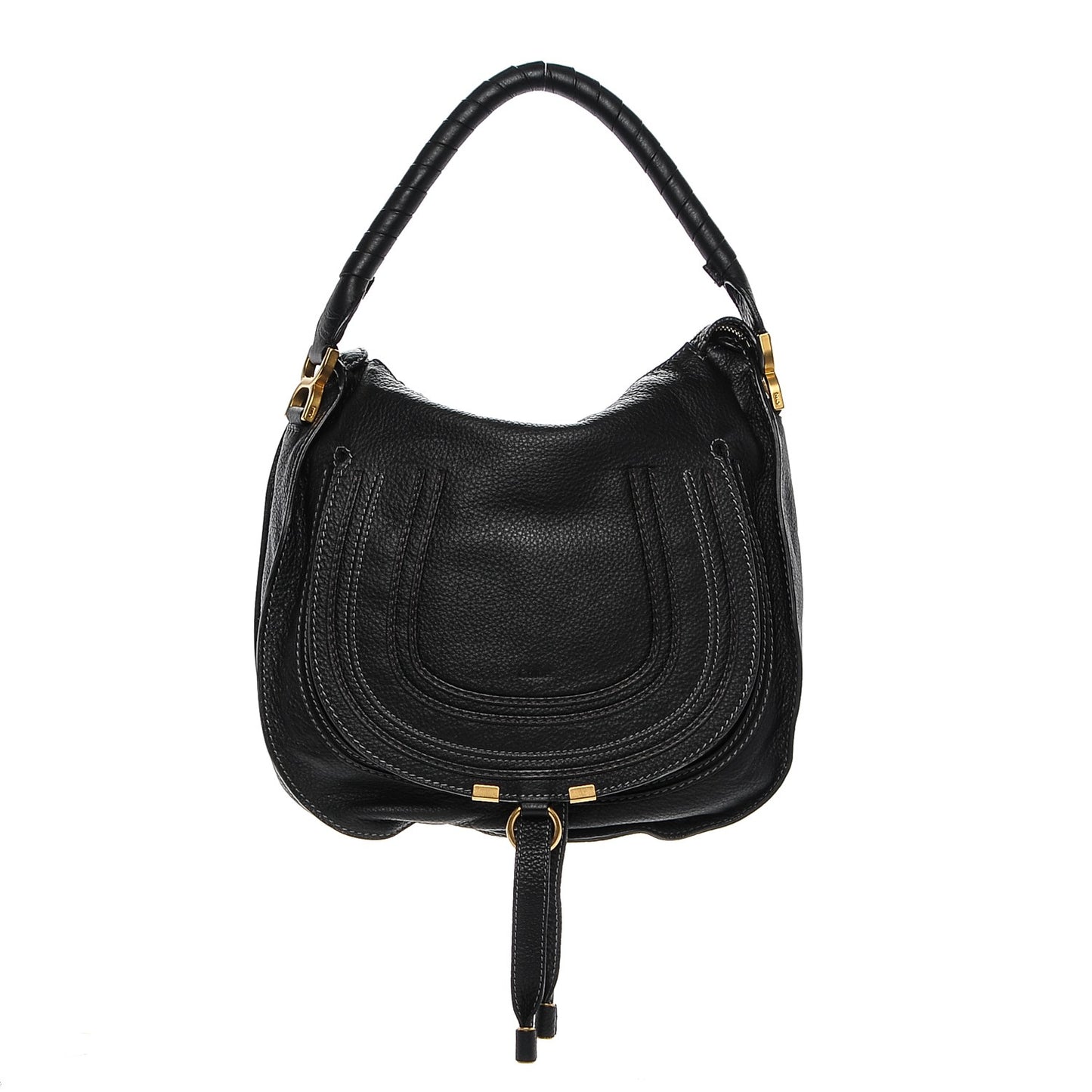 Calfskin Medium Marcie Hobo Black