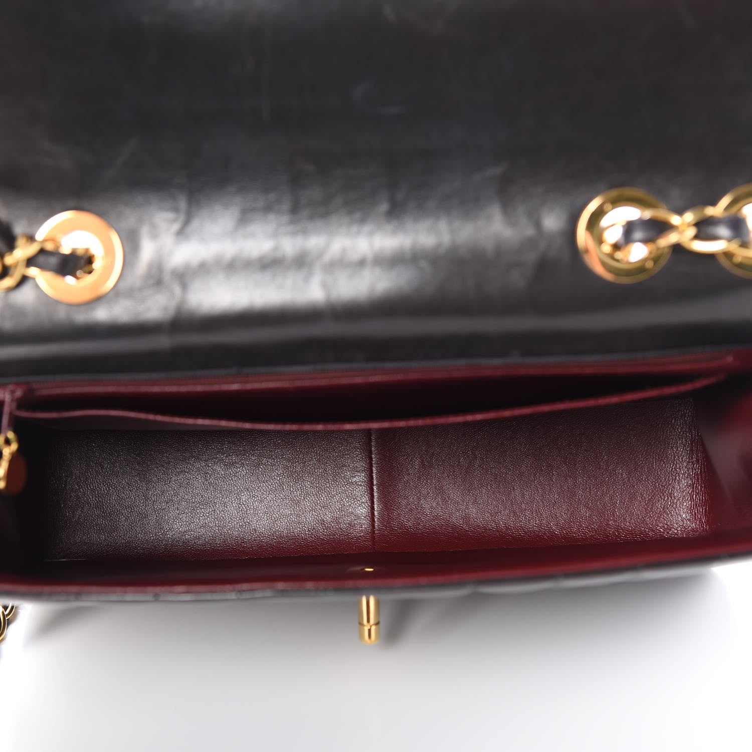 Chanel Lambskin Vertical Quilt Jumbo Single Flap Black 5 of 10