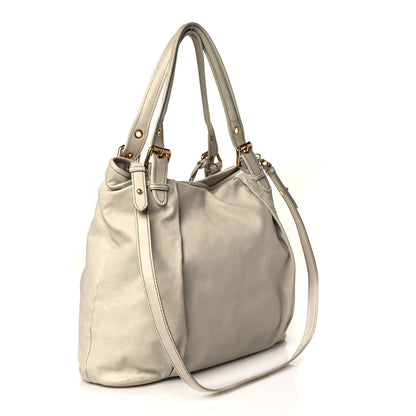 Miu Miu Vitello Soft Tote Talco 2 of 11