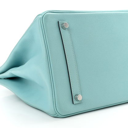 Hermes Epsom Birkin 35 Bleu Atoll 9 of 10
