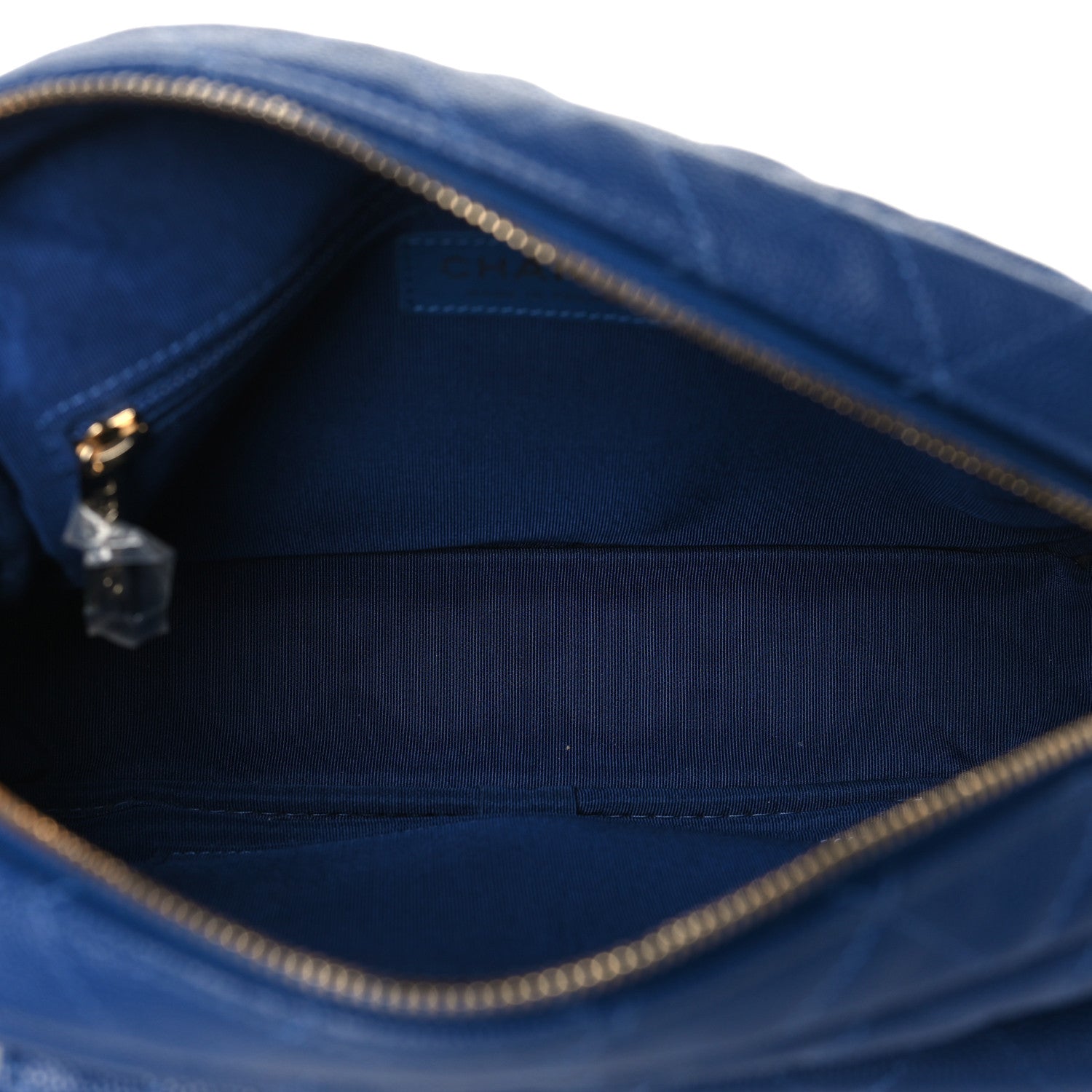 Chanel Caviar Quilted CC Day Camera Case Blue 5 of 9