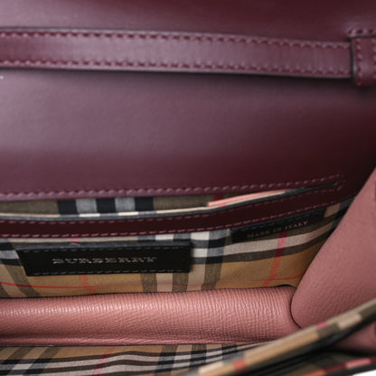 Burberry Derby Calfskin Bi-Color Small Macken Crossbody Bag Dusty Rose 4 of 7