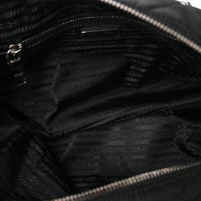 Prada Nylon Tessuto Impuntu Quilted Shoulder Bag Black 5 of 8
