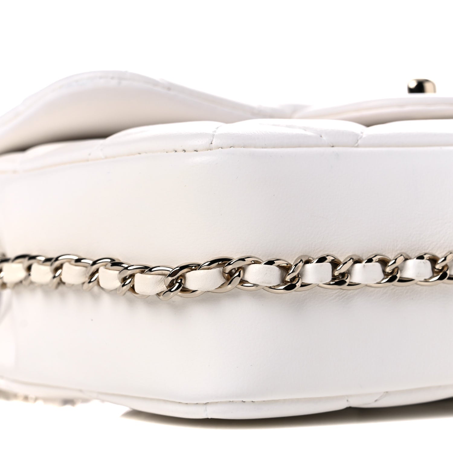 Chanel Lambskin Quilted Small My Precious Flap White 8 of 9