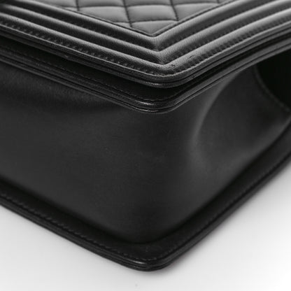 Chanel Lambskin Quilted Medium Boy Flap Black 9 of 11