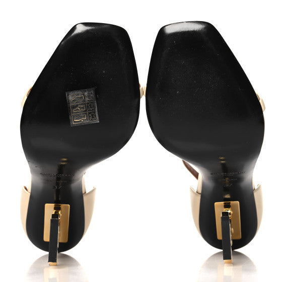 Saint Laurent Calfskin 110 Opyum Sandals 37 Real Beige 6 of 7