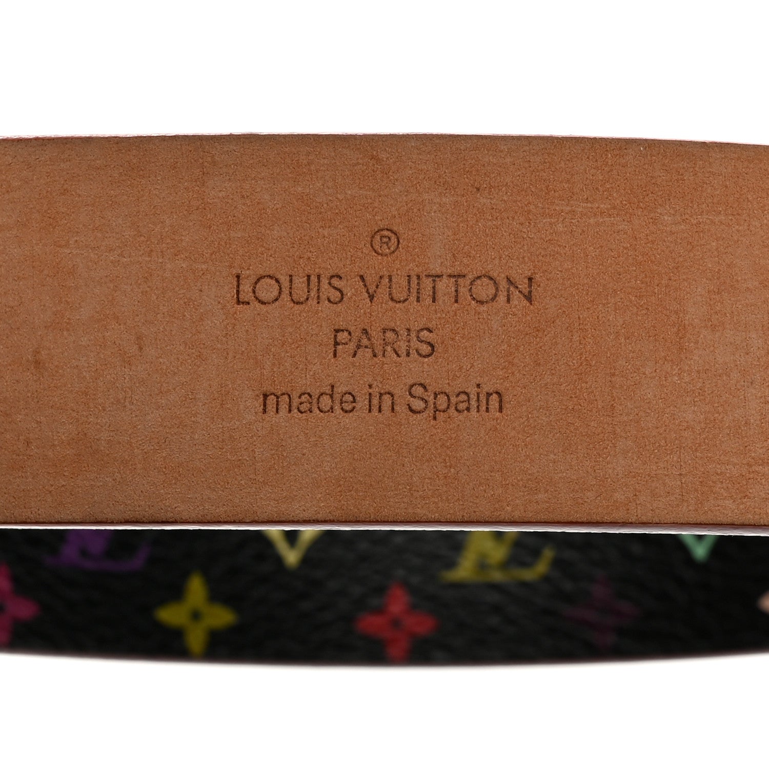 Louis Vuitton Monogram Multicolor Ceinture Belt 80 32 Black 4 of 8