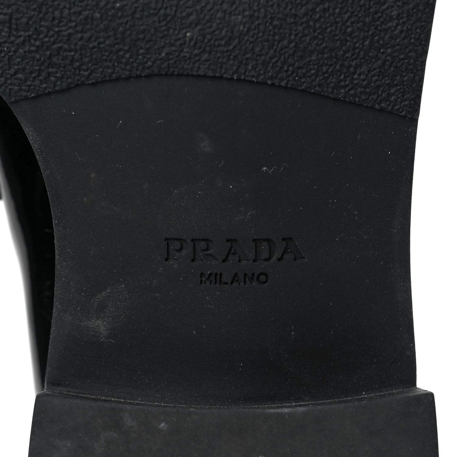 Prada Vernice Triangle 50mm Loafers 39 Black 6 of 9